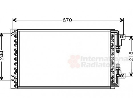 Condenser, air conditioning 17005157 International Radiators, Image 2