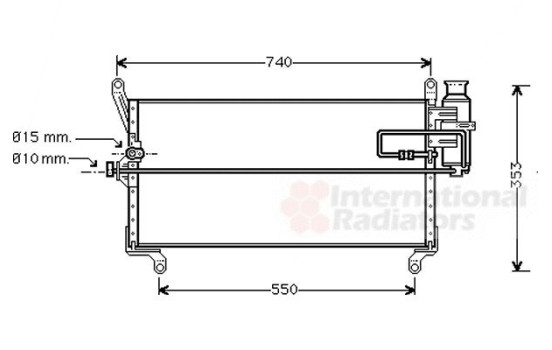 Condenser, air conditioning 17005168 International Radiators, Image 2