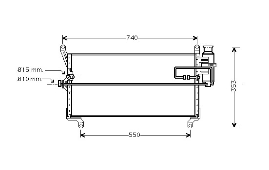 Condenser, air conditioning 17005168 International Radiators