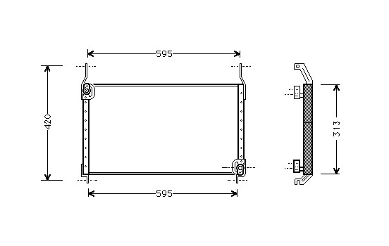 Condenser, air conditioning 17005172 International Radiators