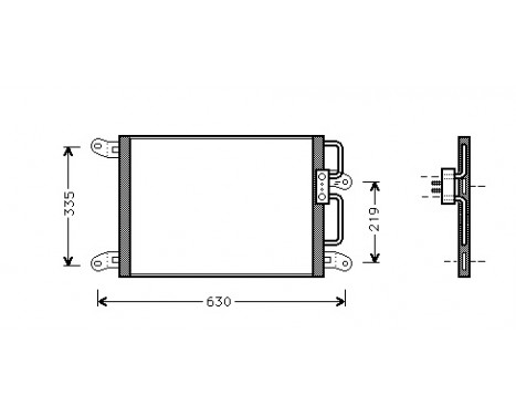 Condenser, air conditioning 17005203 International Radiators