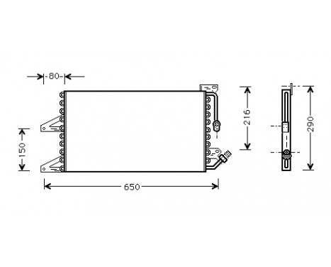 Condenser, air conditioning 17005205 International Radiators