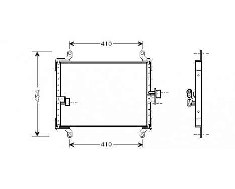 Condenser, air conditioning 17005206 International Radiators