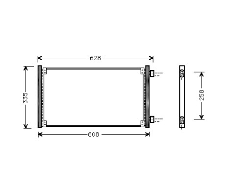 Condenser, air conditioning 17005213 International Radiators