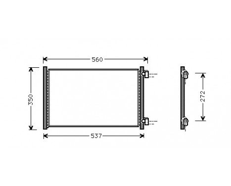 Condenser, air conditioning 17005214 International Radiators