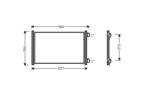 Condenser, air conditioning 17005214 International Radiators