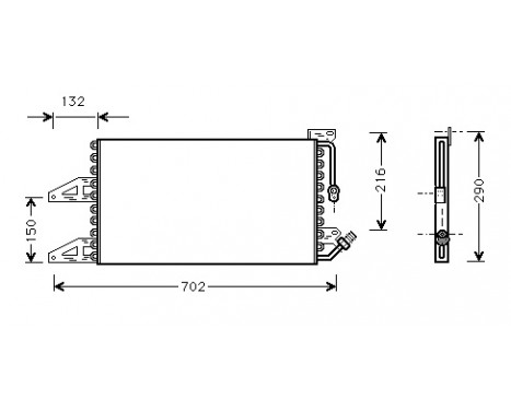 Condenser, air conditioning 17005215 International Radiators