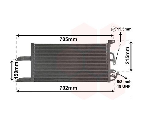 Condenser, air conditioning 17005215 International Radiators, Image 2