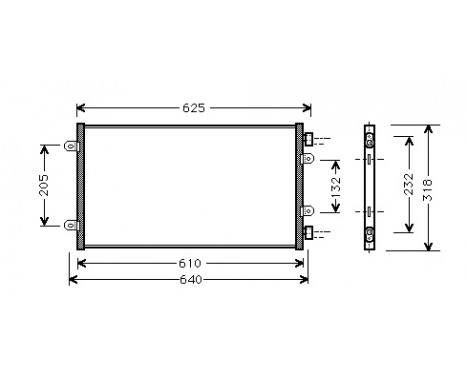 Condenser, air conditioning 17005219 International Radiators
