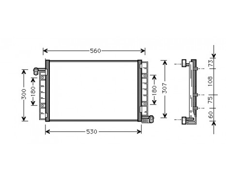 Condenser, air conditioning 17005222 International Radiators