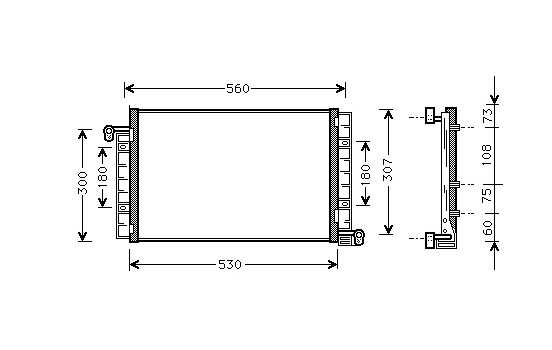 Condenser, air conditioning 17005222 International Radiators