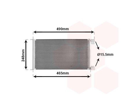 Condenser, air conditioning 17005223 International Radiators, Image 2