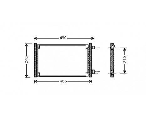 Condenser, air conditioning 17005223 International Radiators
