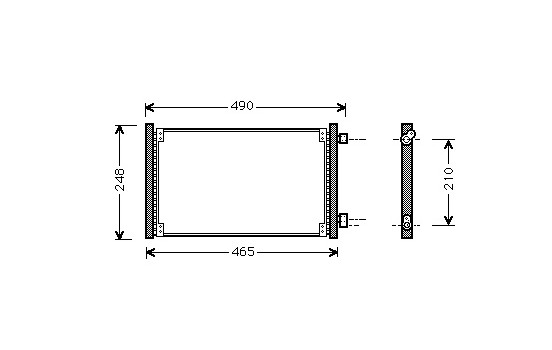 Condenser, air conditioning 17005223 International Radiators