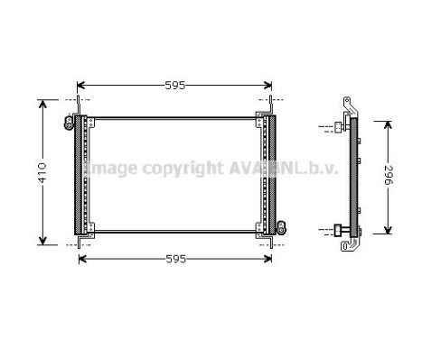 Condenser, air conditioning 17005237 International Radiators, Image 2