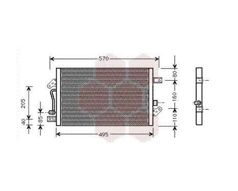 Condenser, air conditioning 17005241 International Radiators, Image 2