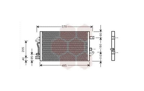 Condenser, air conditioning 17005241 International Radiators, Image 2