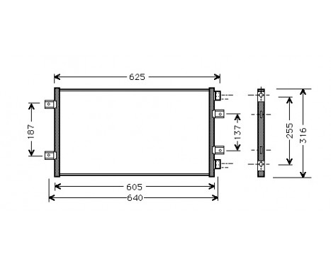 Condenser, air conditioning 17005247 International Radiators