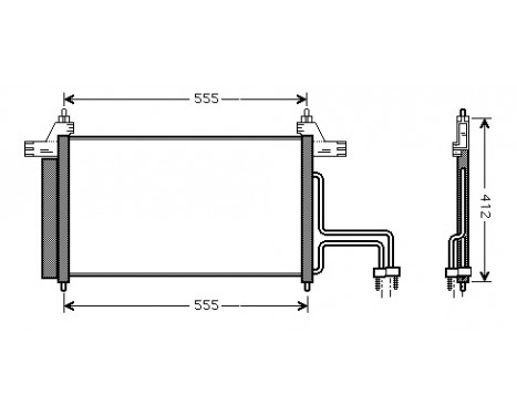Condenser, air conditioning 17005253 International Radiators