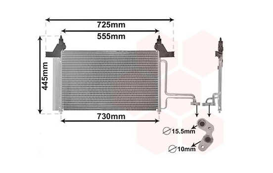 Condenser, air conditioning 17005253 International Radiators, Image 2