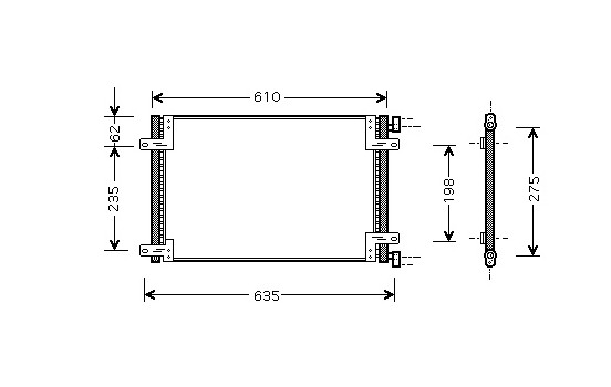 Condenser, air conditioning 17005255 International Radiators
