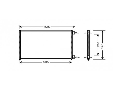 Condenser, air conditioning 17005256 International Radiators