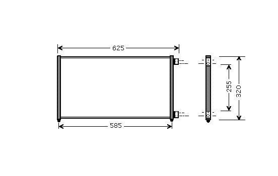 Condenser, air conditioning 17005256 International Radiators