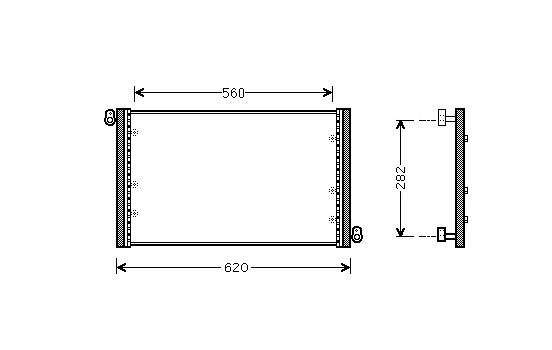 Condenser, air conditioning 17005272 International Radiators