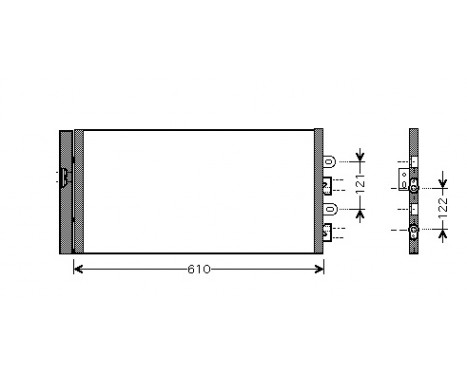 Condenser, air conditioning 17005298 International Radiators