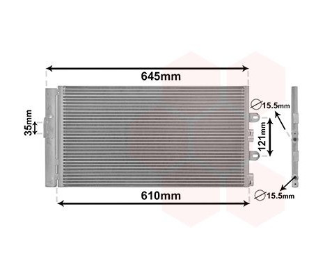 Condenser, air conditioning 17005298 International Radiators, Image 2