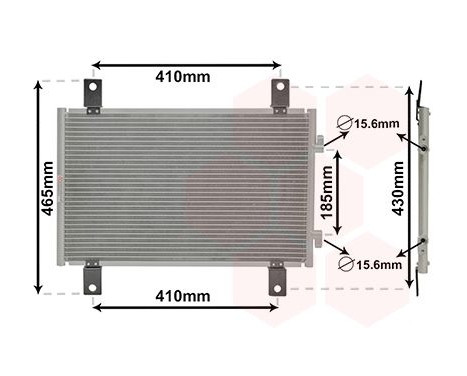 Condenser, air conditioning 17005302 International Radiators, Image 2
