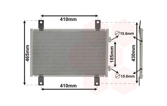 Condenser, air conditioning 17005302 International Radiators, Image 2