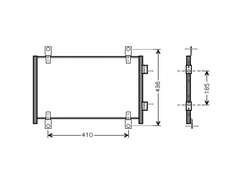 Condenser, air conditioning 17005302 International Radiators