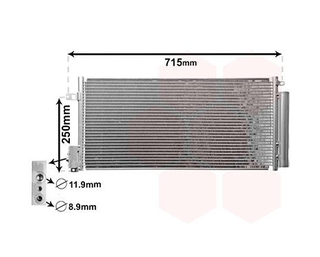 Condenser, air conditioning 17005310 International Radiators, Image 2
