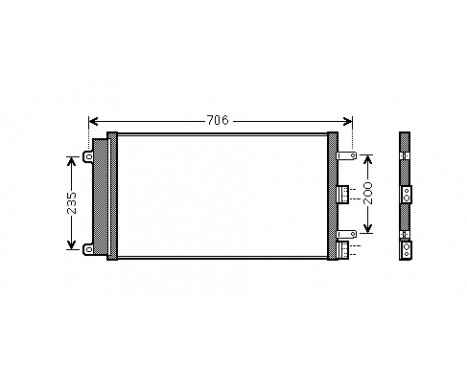 Condenser, air conditioning 17005342 International Radiators