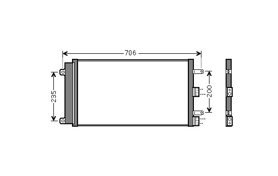 Condenser, air conditioning 17005342 International Radiators