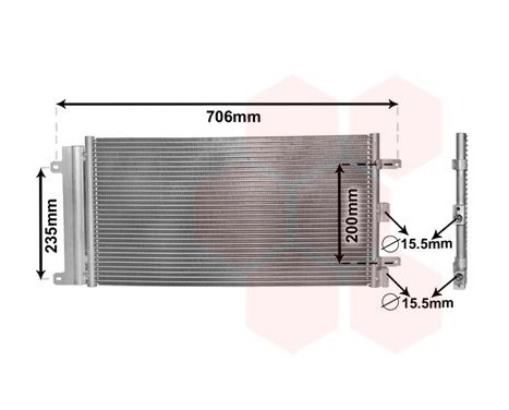Condenser, air conditioning 17005342 International Radiators, Image 2