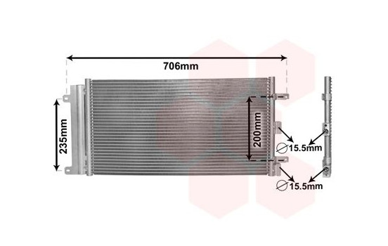 Condenser, air conditioning 17005342 International Radiators, Image 2