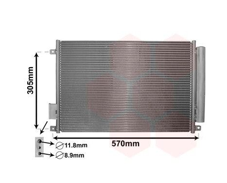 Condenser, air conditioning 17005347 International Radiators, Image 2