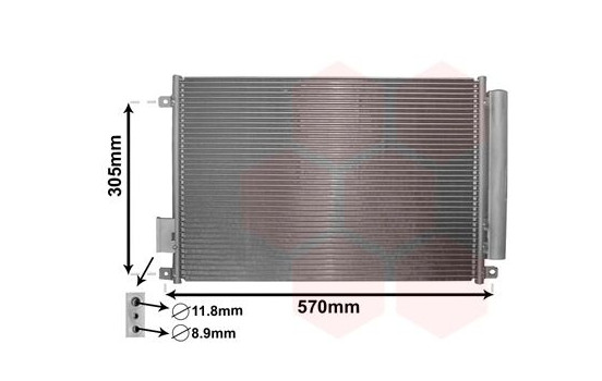 Condenser, air conditioning 17005347 International Radiators, Image 2