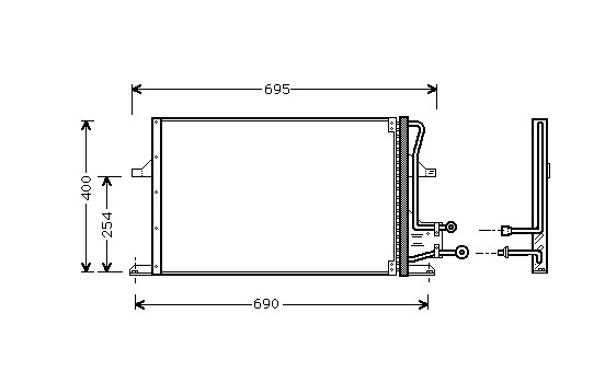 Condenser, air conditioning 18005227 International Radiators