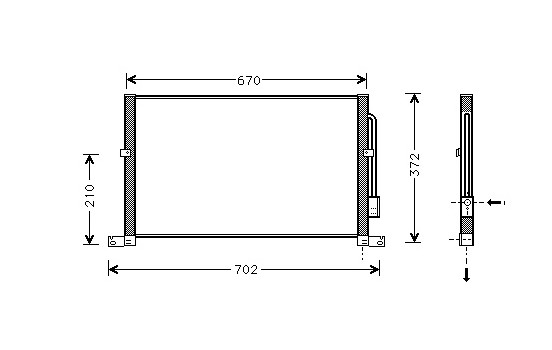 Condenser, air conditioning 18005302 International Radiators