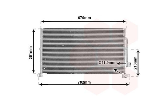 Condenser, air conditioning 18005302 International Radiators, Image 2