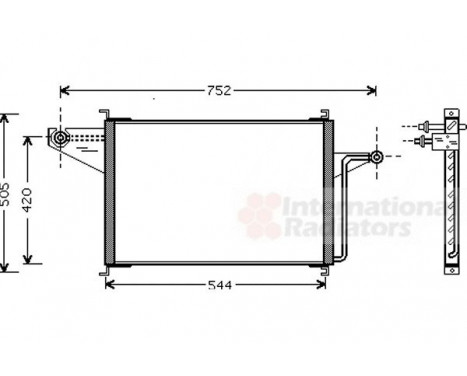 Condenser, air conditioning 18005305 International Radiators, Image 2
