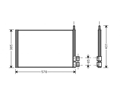 Condenser, air conditioning 18005328 International Radiators, Image 2