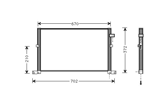 Condenser, air conditioning 18005334 International Radiators