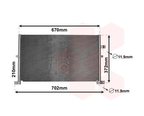 Condenser, air conditioning 18005334 International Radiators, Image 2