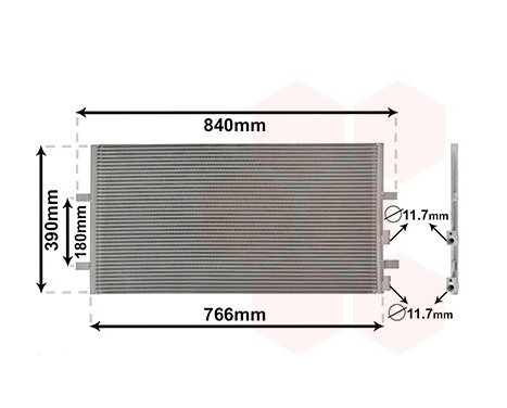 Condenser, air conditioning 18005407 International Radiators, Image 2