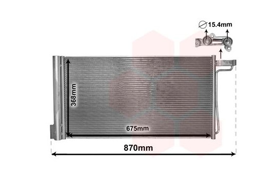Condenser, air conditioning 18005485 International Radiators, Image 2