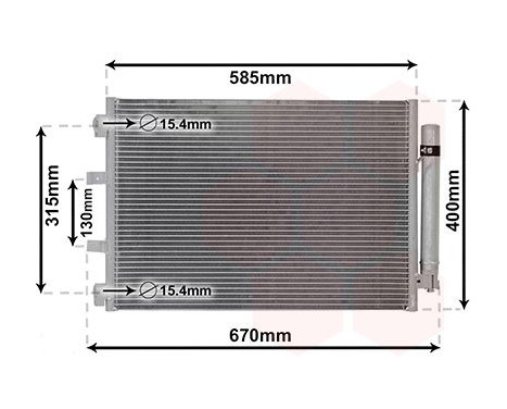 Condenser, air conditioning 18005487 International Radiators, Image 2